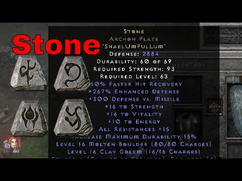 Diablo II Resurrected Rune Words - Stone (Shael Um Pul Lum)