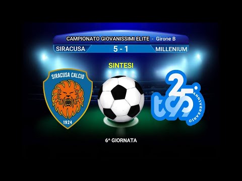 VIDEO SINTESI - SIRACUSA - TEAM SPORT MILLENIUM CAMPIONATO    UNDER 15 ELITE  2024/2025 .
