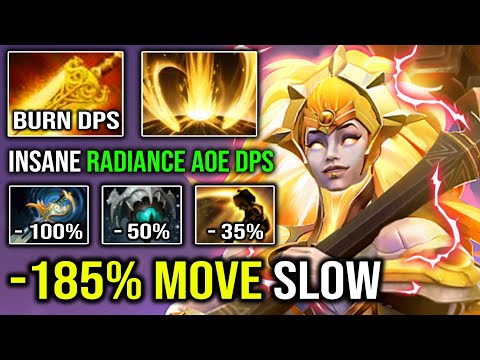 WTF -185% MOVE SLOW Radiance Skadi Dawnbreaker | EPIC AoE DPS Super Tank 69K DMG 7.30c Dota 2