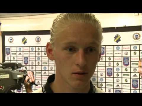 20120812 Kalle Holmberg efter matchen mot AIK