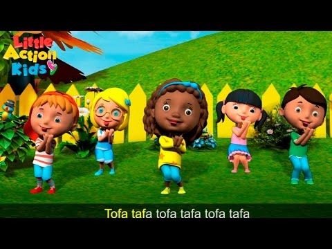 The Tofa Tafa Children's Kindergarten Song with lyrics | Sing & Dance Along with Little Action Kids