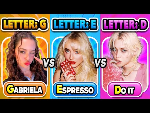 SAVE ONE SONG 🎶 From A to Z ✨ | Pick Your Favorite Song! 😍 | Music Quiz