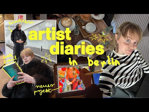 artist diaries & vlog 💛 collagen gestalten für neues projekt & wie ich künstlerische arbeit bepreise