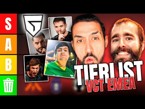 🌶️ La TIERLIST ¿¡MÁS PICANTE!? de VCT EMEA | LEMBO, HITBOXKING Y FIT1NHO #valorant