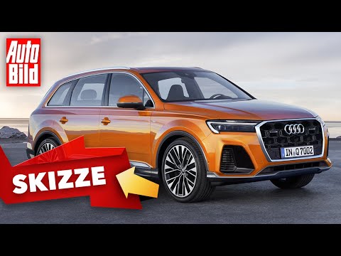 Audi Q7 Facelift (2024) | So könnte der frische Audi Q7 kommen | Skizze