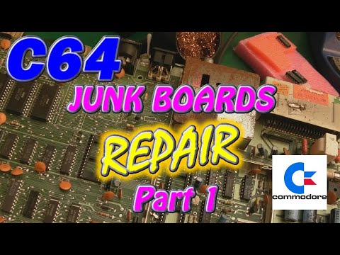 Commodore 64 (C64) Junk Board Repairs Part 1