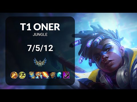 T1 Oner Ekko vs Lee Sin JUNGLE - KR CHALLENGER Patch 15.10