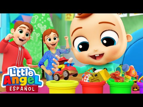 Bebé Juan Aprende a Ordenar sus Juguetes  🚙🦖🏀  | Canciones Infantiles | Little Angel Español