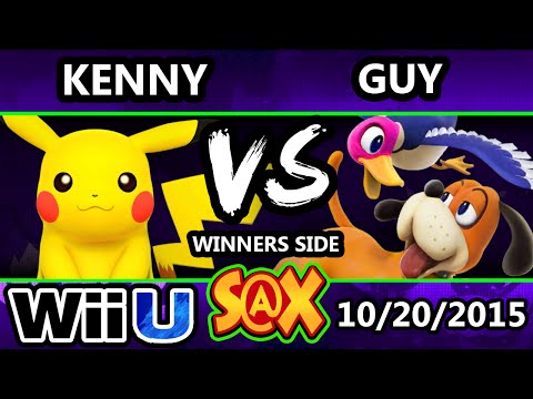 S@X 120 - Kenny (Pikachu) Vs. Guy (Duck Hunt Dog) SSB4 Tournament - Smash Wii U - Smash 4