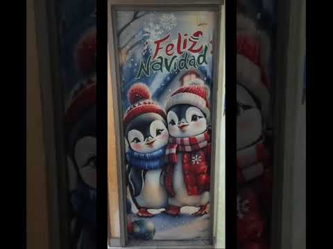 funda para puertas en piel de durazno variedad en diseños navideños # 90 x 2 informa al interno