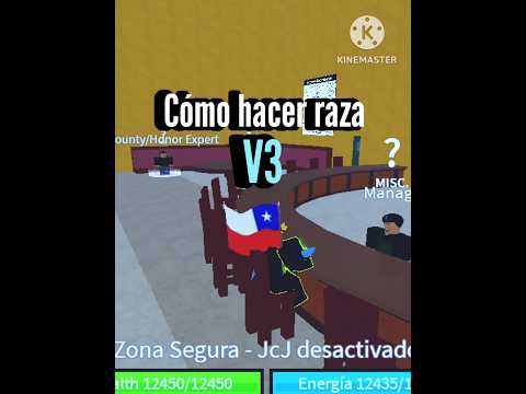 ¿Como hacer raza V3? | Blox fruits (Tutorial)        #bloxfruits