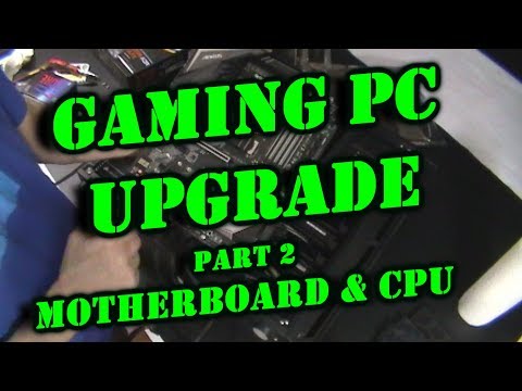 i7 9700k Upgrade PC Build for Gaming Rig Part 2 Motherboard & CPU