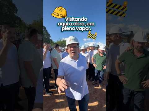 Visitei o início da construção da nova orla da Lagoa de Fartura do Piauí