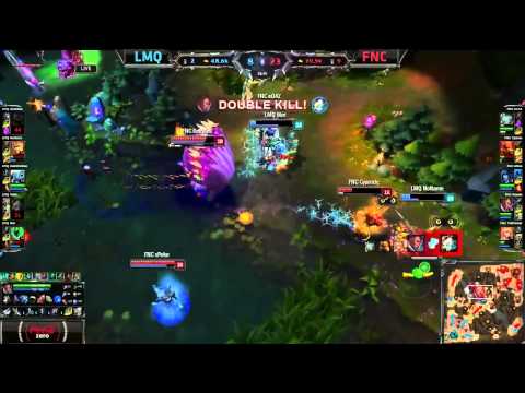 FNC Rekkles Pentakill - LMQ vs FNC - LoL S4 Wolds