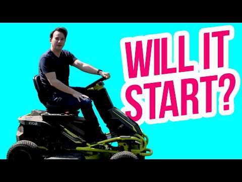 Testing the Ryobi Electric Riding Lawn Mower Lithium Battery Conversion 3 years later