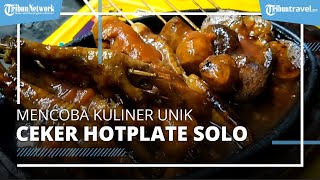Mencoba Kuliner Unik Ceker Hotplate Pedas di Alun-Alun Kidul Solo