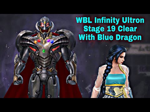80 Level Blue Dragon Clear WBL Infinity Ultron Stage 19 With Rage - Marvel Future Fight