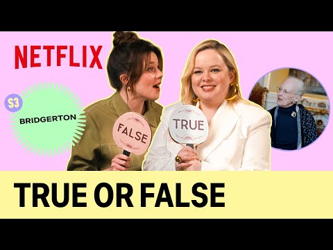 afbeelding The cast of Bridgerton S3 plays True or False: Queen Margrethe II of Denmark Edition