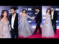 Beautiful Couple Divyanka Tripathi Vivek Dahiya Arrived At Pink Villa Style Icone Awards