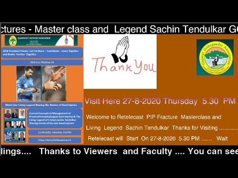 Webinar 72- Retelecast PIP # and Living Legend Sachin Tendulkar