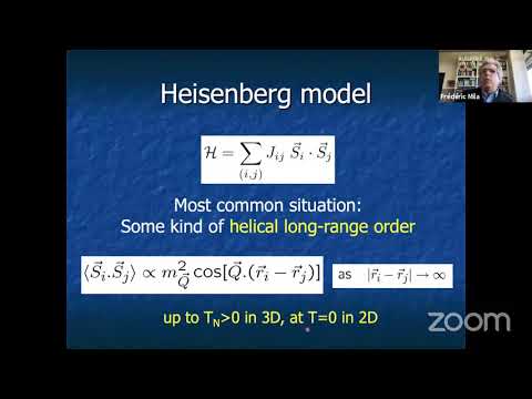 Líquido de spin quântico - Frederic Mila