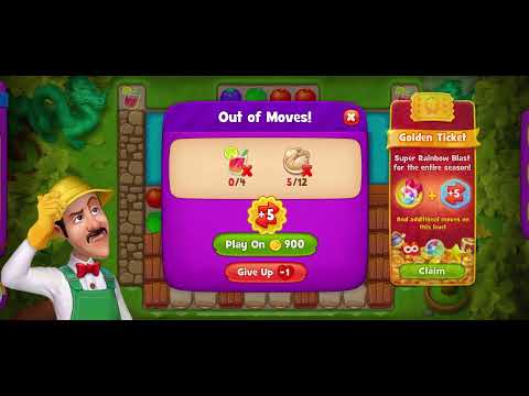 Gardenscapes Super Hard Level 3734