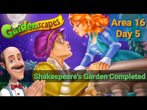 Shakespeare's Garden Completed | Area 16 Day 5 | Playrix Gardenscapes