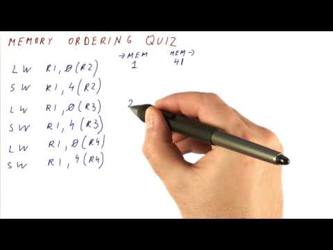 Memory Ordering Quiz - Georgia Tech - HPCA: Part 3
