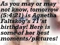 Happy 71st Birthday Agnetha Faltskog