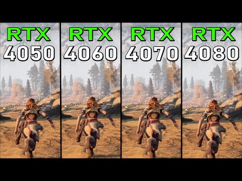 RTX 4050 vs RTX 4060 vs RTX 4070 vs RTX 4080 - 1080p Laptop Gaming Test - How Big is the Difference?