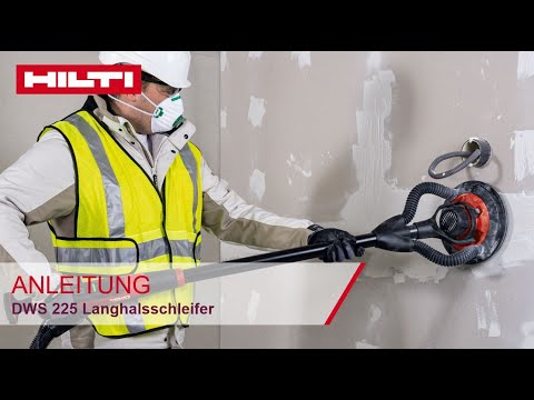 Hilti DWS 225 Langhalsschleifer - Wechseln des Schleiftellers