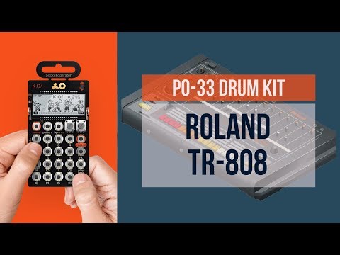 Roland TR-808 || Pocket Operator PO-33 Drum Kit