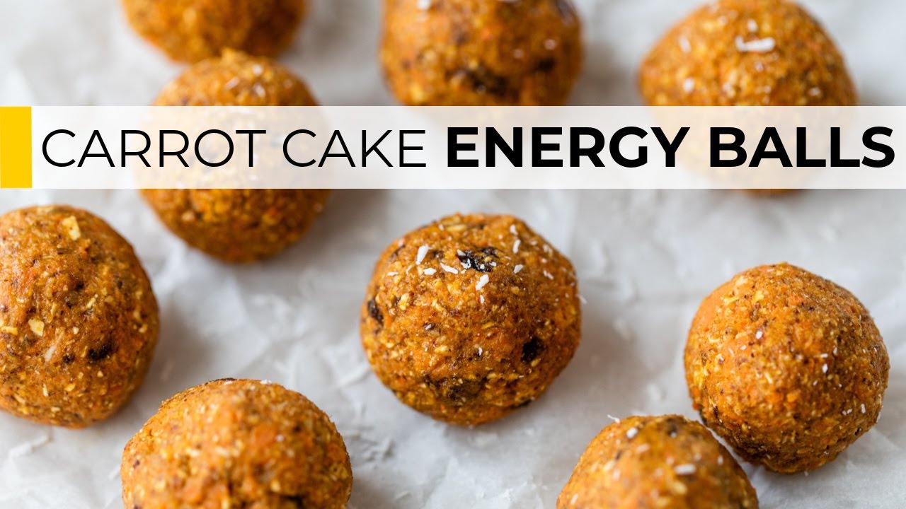 ENERGY BALLS RECIPE | carrot cake protein bites