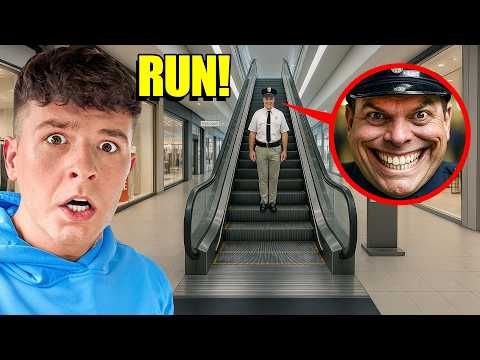 If you see a MALL COP SMILING in an Abandoned Mall, run!