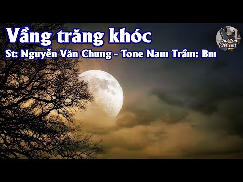 Karaoke Vầng Trăng Khóc Tone Nam Trầm | TAS BEAT