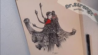 Drawing Doctor Strange Multiverse Of Madness version in Color Mode  (Time laps + Real time )