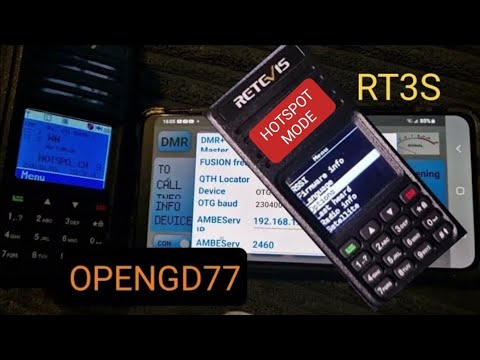RT3S OPENGD77 Hotspot Using Blue DV & Android Phone - FAIL