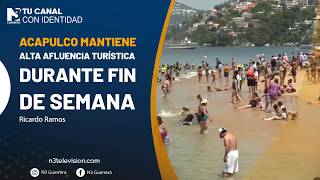 Acapulco mantiene alta afluencia turística durante fin de semana