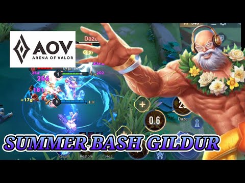 AoV : Gildur Gameplay | Summer Bash Skin - ARENA OF VALOR GAMEPLAY