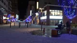 preview picture of video 'Asahikawa City 夜の旭川市内'