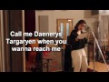 Game of Thrones: The Musical – Emilia Clarke ...