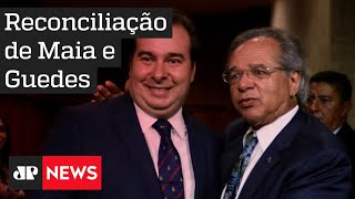Rodrigo Maia e Paulo Guedes se desculpam após jantar em Brasília