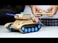 Wow Amazing RC Tank DIY At Home Mini Gear RC Tank