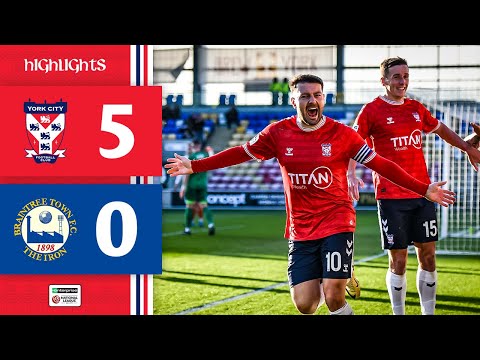 📺 Match Highlights | York City 5-0 Braintree Town | 2025/26