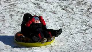Max and Logan Snow Tubing!