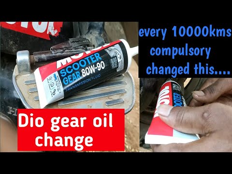 Dio gear oil change |motul gear oil 80W-90 |tamil