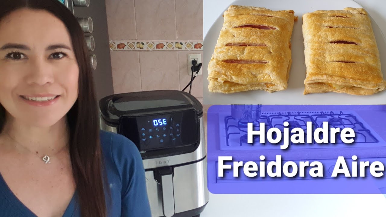 Hojaldre relleno de jamón y queso Freidora de Aire