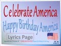 CELEBRATE AMERICA SingAlong Lyrics HAPPY ...