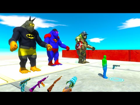 FPS PERSPECTIVE + GORO TEAM RESCUE MISSION - Animal Revolt Battle Simulator