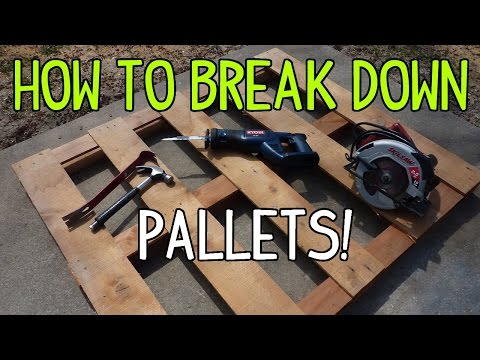 How to Break Down a Wood Pallet - (3 Ways) Video